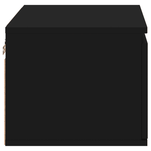 vidaXL Mesas de cabeceira de parede com luzes LED 2 pcs preto vidaXL Mesas de cabeceira de parede com luzes LED 2 pcs preto