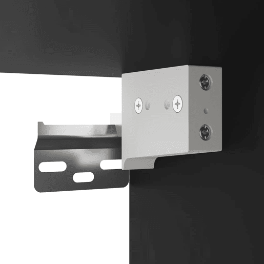 vidaXL Mesas de cabeceira de parede com luzes LED 2 pcs preto vidaXL Mesas de cabeceira de parede com luzes LED 2 pcs preto