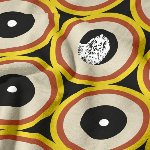 MARLEY - Toalha de praia - Microalgodão Premium - 75x150 cm - Fabricado na Espanha - RETRO