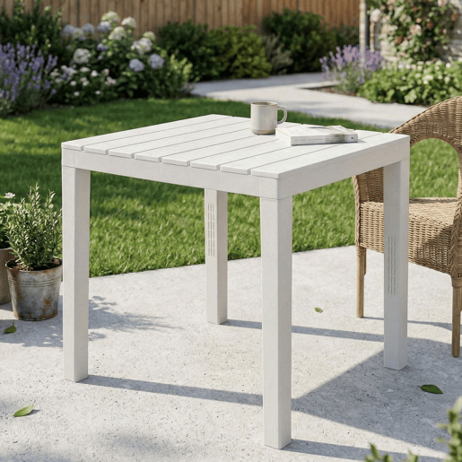 Mesa de jardim em PVC