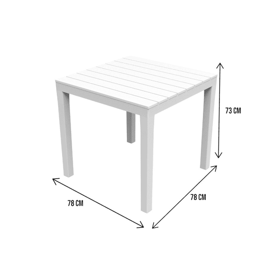 Mesa de jardim em PVC