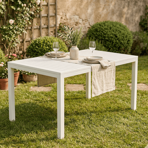 Mesa de jardim em PVC