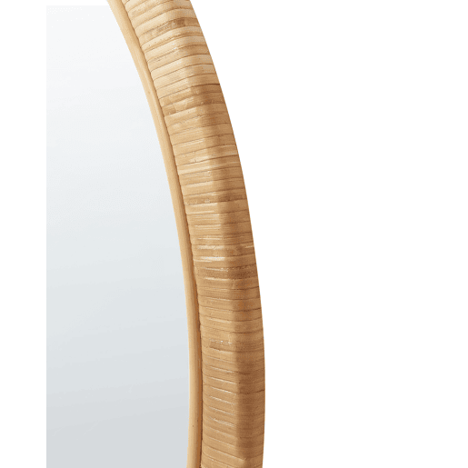 Espelho ANLEZY 80 cm 80 cm Rattan Natural