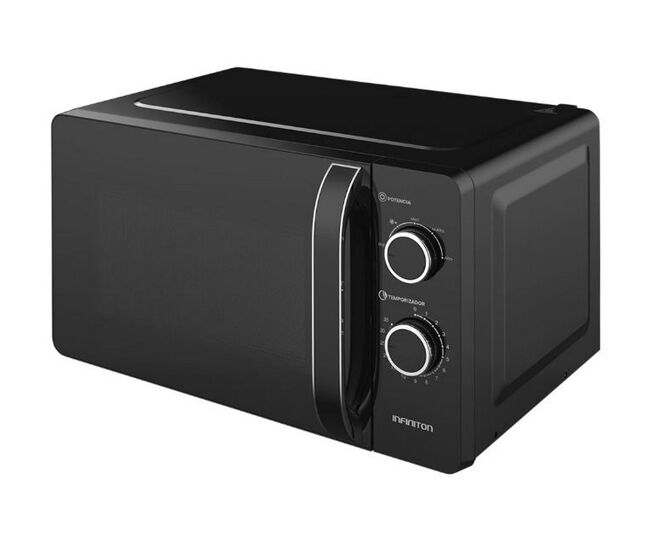 Microondas infiniton mw-hb2070, 20 l, 700 w, defrost, negro