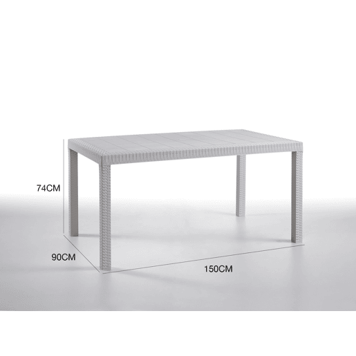 Mesa de jardim em PVC Mesa de jardim em PVC