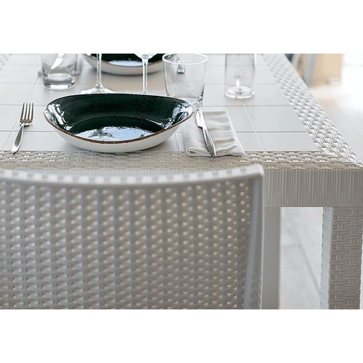 Mesa de jardim em PVC Mesa de jardim em PVC