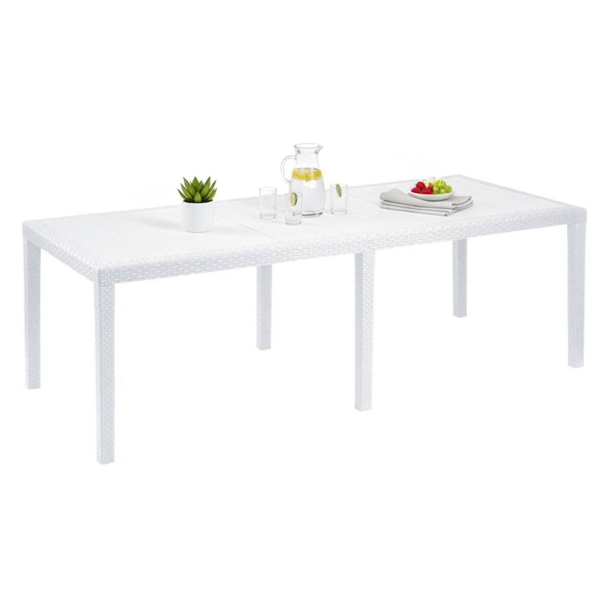 Mesa de exterior para 10 personas de plástico