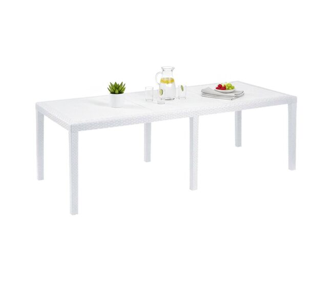 Mesa de exterior para 10 personas de plástico