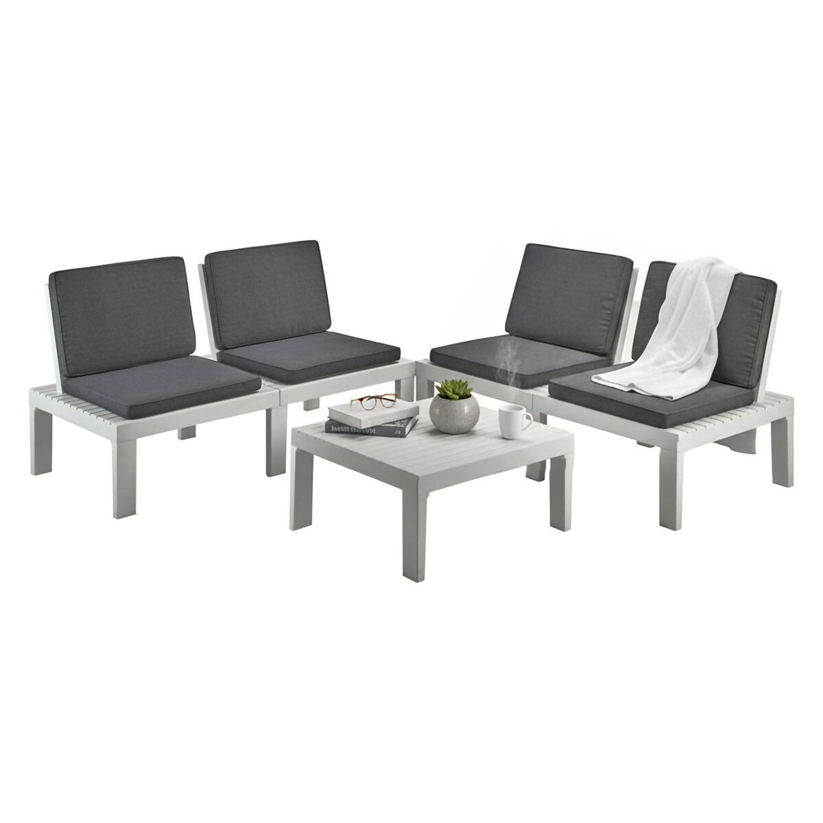 Sala de estar exterior em pvc