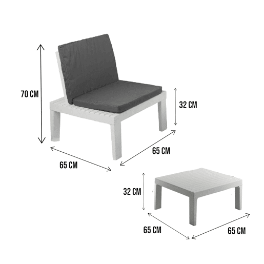 Sala de estar exterior em PVC Sala de estar exterior em PVC