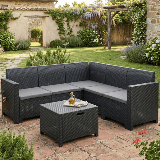 Sala de estar exterior em PVC