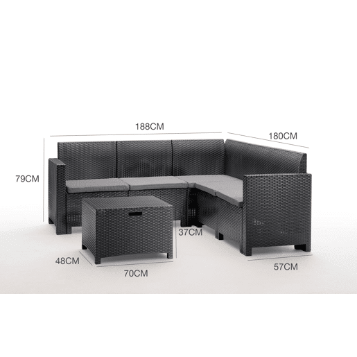 Sala de estar exterior em PVC