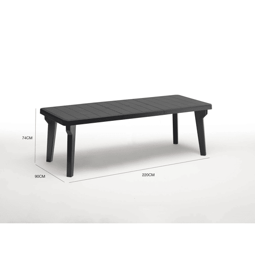 Mesa de jardim em PVC Mesa de jardim em PVC