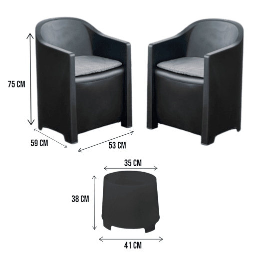 Sala de estar exterior em PVC Sala de estar exterior em PVC