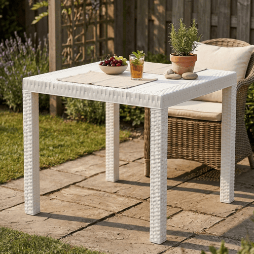 Mesa de jardim em PVC Mesa de jardim em PVC