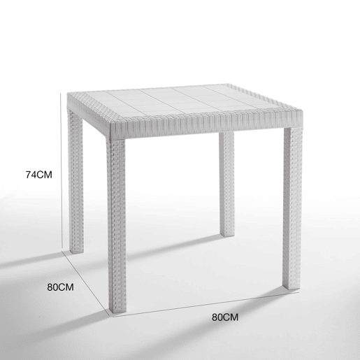 Mesa de jardim em PVC Mesa de jardim em PVC