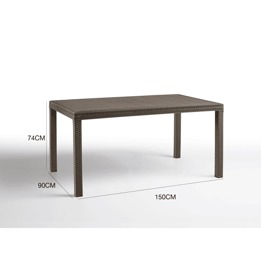 Mesa de jardim em PVC Mesa de jardim em PVC