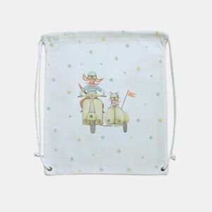 Naturals - Bolsa Mochila - Fecho com cordão - Prático e espaçoso - 100% algodão - Fabricado na Espanha - Dog Gang