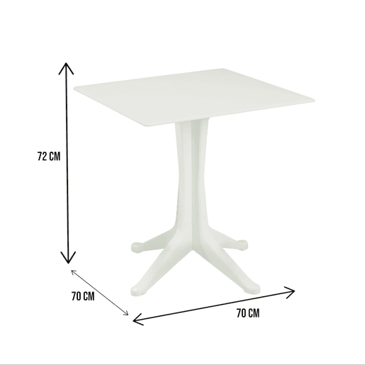 Mesa de jardim em PVC Mesa de jardim em PVC