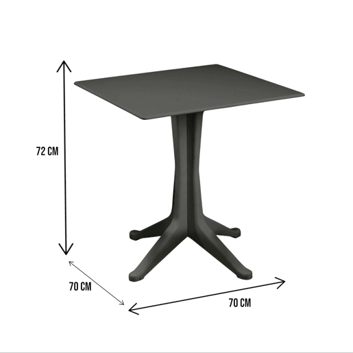 Mesa de jardim em PVC Mesa de jardim em PVC