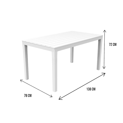 Mesa de jardim em PVC