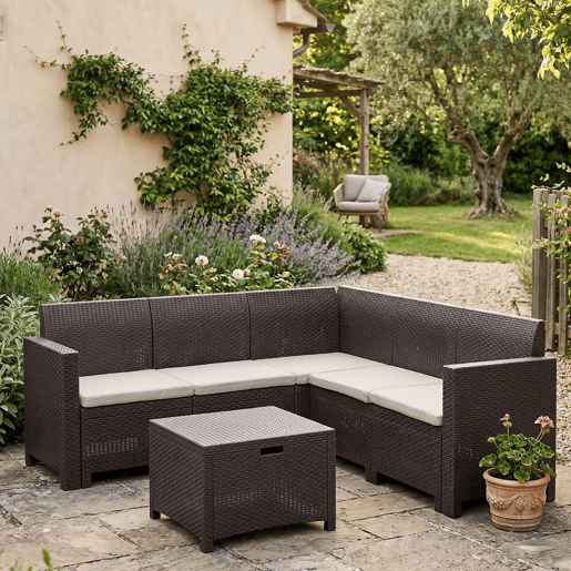 Sala de estar exterior em PVC