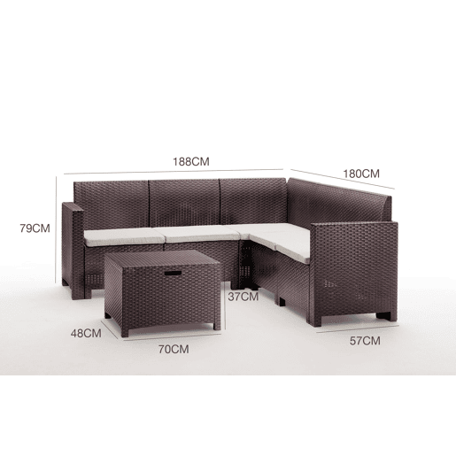 Sala de estar exterior em PVC