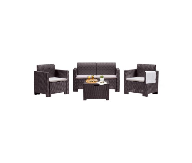 Sala de estar exterior em pvc