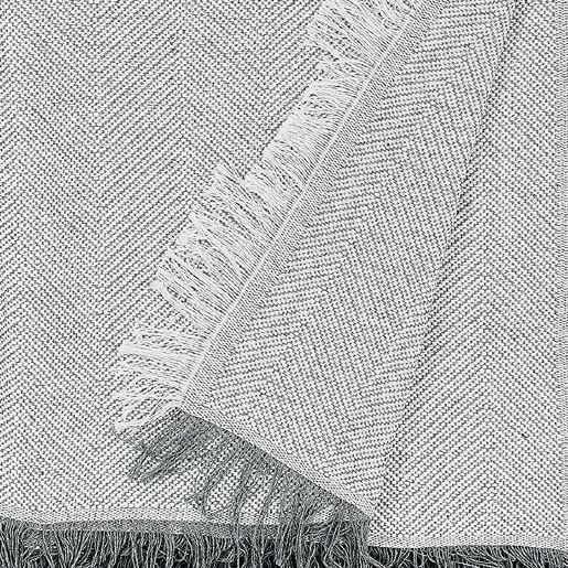 Foulard Multiuso Xadrez 180x260cm Luna Cinza Donegal Collections