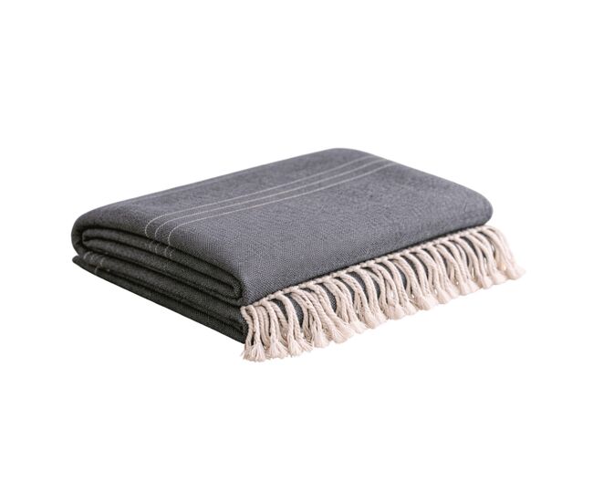 Plaid foulard multiusos 230x260cm arienzo antracita donegal collections