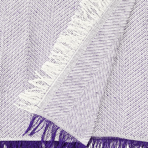 Foulard Multiuso Xadrez 230x260cm Luna Lilás Donegal Collections