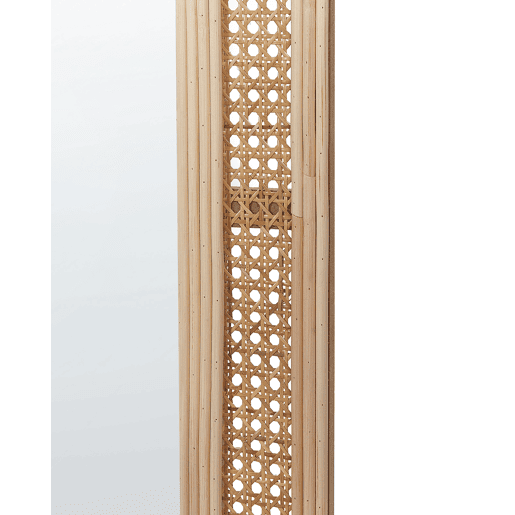Espelho FRANEY 50 cm 120 cm Rattan Natural