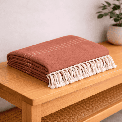 Foulard Multiuso Xadrez 180x260cm Arienzo Laranja Donegal Collections