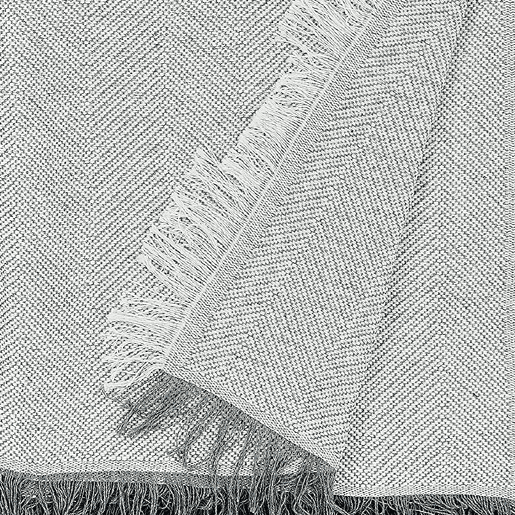 Foulard Multiuso Xadrez 130x180cm Luna Cinza Donegal Collections