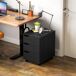 Cajonera de Oficina MDF, Metal HOMCOM Cajonera de Oficina MDF, Metal HOMCOM Negro
