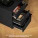 Cajonera de Oficina MDF, Metal HOMCOM Cajonera de Oficina MDF, Metal HOMCOM Negro