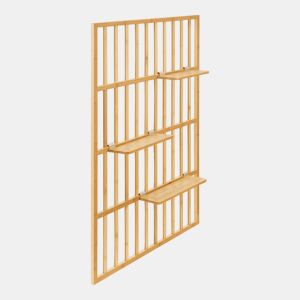 Prateleira de parede Røst 3 prateleiras bambu 120 x 80 x 13 cm - Natural en.casa