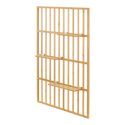 Prateleira de parede Røst 3 prateleiras bambu 120 x 80 x 13 cm - Natural en.casa