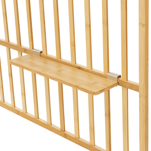 Prateleira de parede Røst 3 prateleiras bambu 120 x 80 x 13 cm - Natural en.casa
