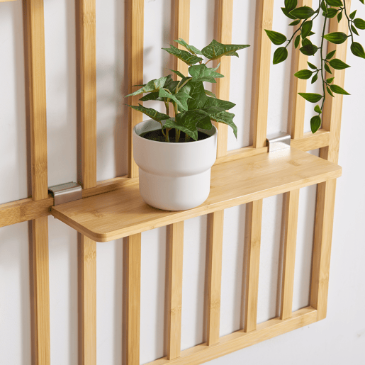 Prateleira de parede Røst 3 prateleiras bambu 120 x 80 x 13 cm - Natural en.casa