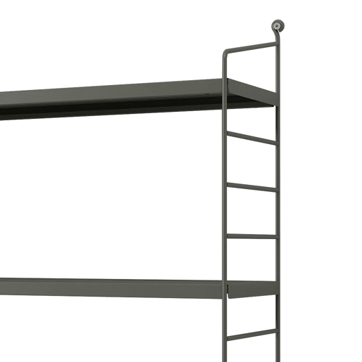 Conjunto de 2 prateleiras de parede Strängnäs aço 50x60x15 cm - Antracite en.casa