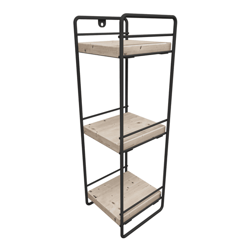 Prateleira de mesa Pargas 3 níveis 43x14x13cm - Preto en.casa