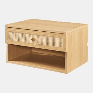 Estante de parede Eiker com gaveta 40x32x23 cm - Efeito carvalho en.casa