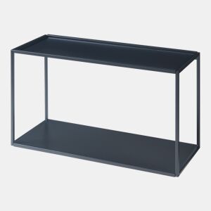 Prateleira de parede Notodden 2 prateleiras em aço 60x25x35cm - Preto en.casa