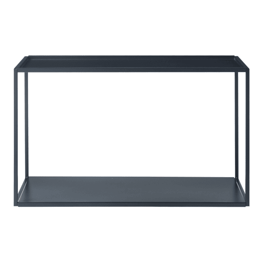 Prateleira de parede Notodden 2 prateleiras em aço 60x25x35cm - Preto en.casa Prateleira de parede Notodden 2 prateleiras em aço 60x25x35cm - Preto en.casa