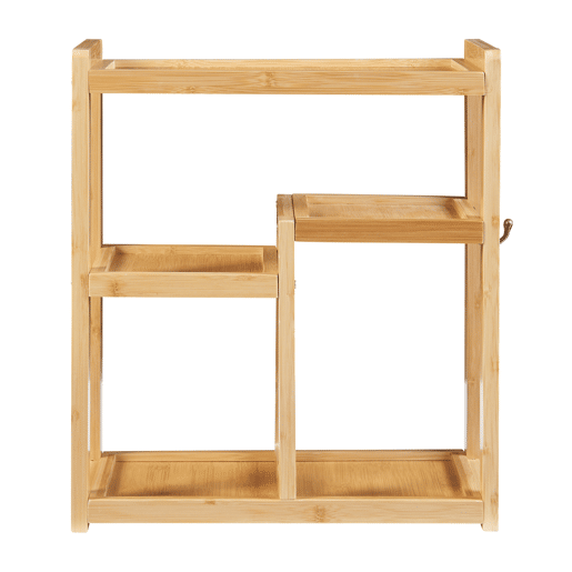 Prateleira de parede Höör 5 prateleiras bambu 42x37x17cm - Natural en.casa
