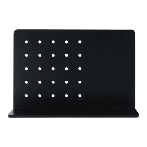 Prateleira de parede Dønna com painel perfurado 60x15x40cm - Preto en.casa