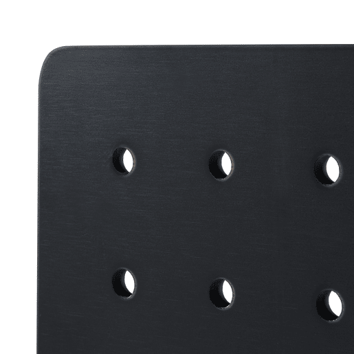 Prateleira de parede Dønna com painel perfurado 60x15x40cm - Preto en.casa