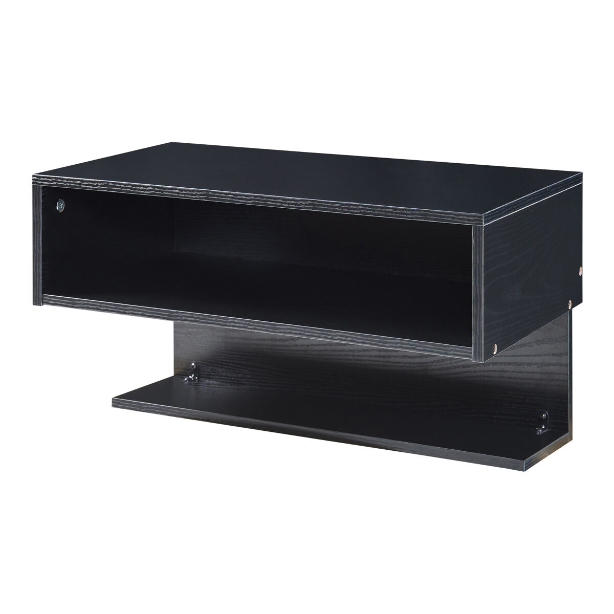 Estantería de pared gauldal 57x30x32 cm - negro [en.casa]