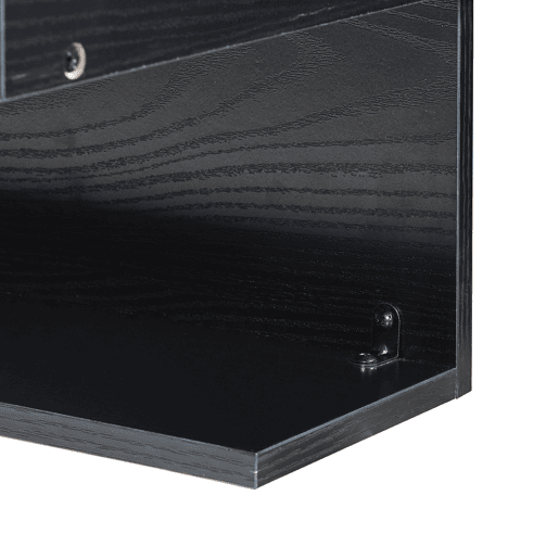 Prateleira de parede Gauldal 57x30x32 cm - Preto en.casa